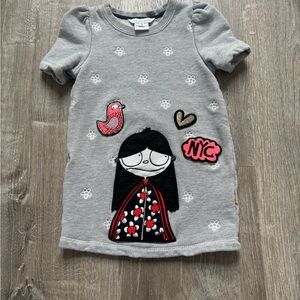 Little Marc Jacobs Gray Sweatshirt short sleeve dress size 2